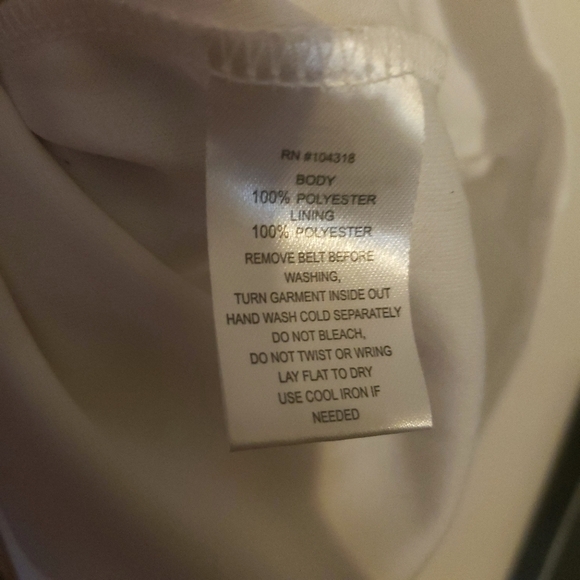 💕5 For $20 Allison Brittney Striped Short Sleeve Dress With Belt Size L - Picture 7 of 11